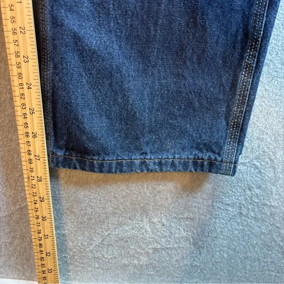 CARHARTT ICONIC 2007 OVERALLS BLUE DENIM 100% COTTON WR007 HDK WOMENS SZ 2X28 - Picture 7 of 10